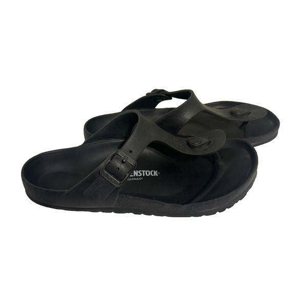 Birkenstock Shoes - BIRKENSTOCK Gizeh EVA Women's Black Sandals Size EU 38 US 7 - 7.5 Thong Buckle